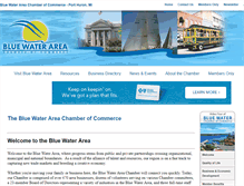 Tablet Screenshot of bluewaterchamber.com